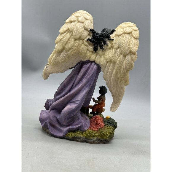 African American Guardian Angel Figurine Children On Seesaw Christmas decor - Picture 10 of 13
